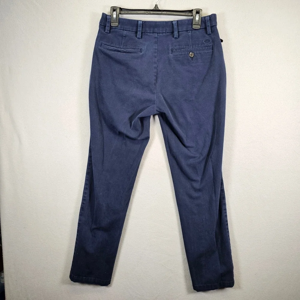 Dockers Mens Slim Tapered Navy Blue Casual Chino‎ Pants 30/32